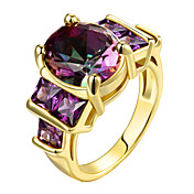 Dam Kubisk Zirkoniumoxid Statement Ring /...