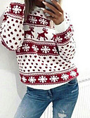 baratos Moletons com Capuz e Sem Capuz Femininos-Mulheres B&amp;aacute;sico Moletom Geom&amp;eacute;trica