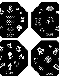 お買い得  -ネイルアート スタンピングプレート 抽象画 クラシック 高品質 日常