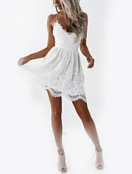 Cheap Lace White Dress