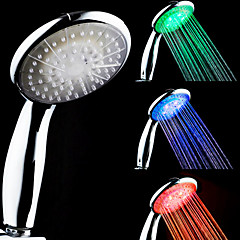 3-Color Temperature Sensitive LED Color Changing Hand Shower 3-Color Temperature Sensitive LED Color Changing Hand Shower