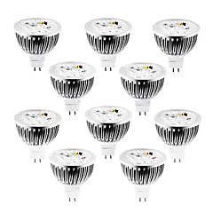 10 pezzi 4 W 320 lm MR16 Faretti LED 4 Perline LED LED ad alta intesità Oscurabile Bianco caldo / Luce fredda / Bianco 12 V / RoHs 10 pezzi 4 W 320 lm MR16 Faretti LED 4 Perline LED LED ad alta intesità Oscurabile Bianco caldo / Luce fredda / Bianco 12 V / RoHs