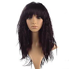 Synthetic Wig kinky Straight With Bangs Synthetic Hair Heat Resistant Black / Brown Wig Women's Long Lace Front Black Brown Fuxia Synthetic Wig kinky Straight With Bangs Synthetic Hair Heat Resistant Black / Brown Wig Women's Long Lace Front Black Brown Fuxia