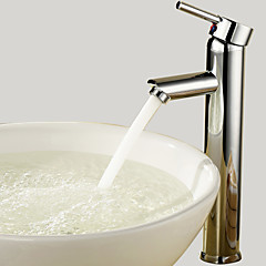 Bathroom Sink Faucet - Rotatable Chrome Vessel One Hole / Single Handle One Hole Bathroom Sink Faucet - Rotatable Chrome Vessel One Hole / Single Handle One Hole