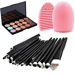 15 Concealer/Contour+Concealer Brush Egg & Cleaners Makeup Brushes Wet Matte Shimmer Eye Face Lip Whitening Moisture Coverage Oil-control 15 Concealer/Contour+Concealer Brush Egg & Cleaners Makeup Brushes Wet Matte Shimmer Eye Face Lip Whitening Moisture Coverage Oil-control