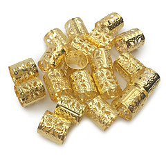 20pcs dreadlock beads adjustable hair braid cuff clip 8mm hole golden silver mixed color 20pcs dreadlock beads adjustable hair braid cuff clip 8mm hole golden silver mixed color