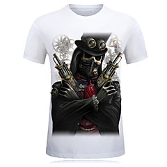 Herrn Aktiv Sport Übergrössen Baumwolle T-shirt, Rundhalsausschnitt Schlank Druck Herrn Aktiv Sport Übergrössen Baumwolle T-shirt, Rundhalsausschnitt Schlank Druck