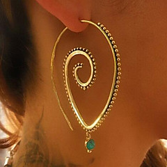 Damen Böhmische Kreolen - Retro Böhmische Tropfen Oval Für Weihnachten Party Verlobung Geschenk Normal Damen Böhmische Kreolen - Retro Böhmische Tropfen Oval Für Weihnachten Party Verlobung Geschenk Normal