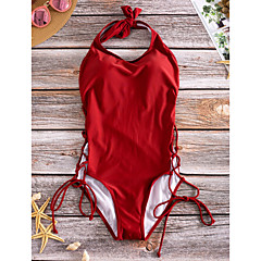 Damen Einteiler - mit Schnürung, Solide Halter Unterhosen Damen Einteiler - mit Schnürung, Solide Halter Unterhosen