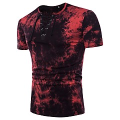 podkoszulek Męskie Podstawowy / Moda miejska Okrągły dekolt Jendolity kolor / Krótki rękaw podkoszulek Męskie Podstawowy / Moda miejska Okrągły dekolt Jendolity kolor / Krótki rękaw