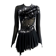 Vestito da pattinaggio artistico Per donna Da ragazza Pattinaggio sul ghiaccio Vestiti Nero Scollatura posteriore Orlo asimmetrico Elastene Media elasticità Professionale Competizione Vestiti da Vestito da pattinaggio artistico Per donna Da ragazza Pattinaggio sul ghiaccio Vestiti Nero Scollatura posteriore Orlo asimmetrico Elastene Media elasticità Professionale Competizione Vestiti da