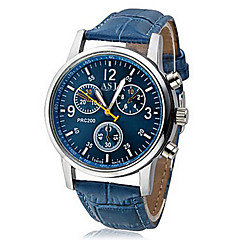 Men's Wrist Watch Quartz Black / White / Blue Casual Watch Analog Casual - White Black Blue One Year Battery Life Men's Wrist Watch Quartz Black / White / Blue Casual Watch Analog Casual - White Black Blue One Year Battery Life