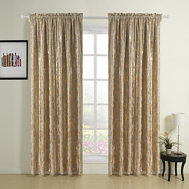 Curtains Drapes Living Room 65% Rayon / 35%Polyester / Rayon Print ...
