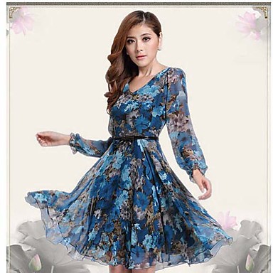 ORG Women's Bodycon Floral Print Chiffon Dress 1677968 2018 – $17.84