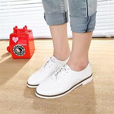 shoes chunky oxfords heel toe round