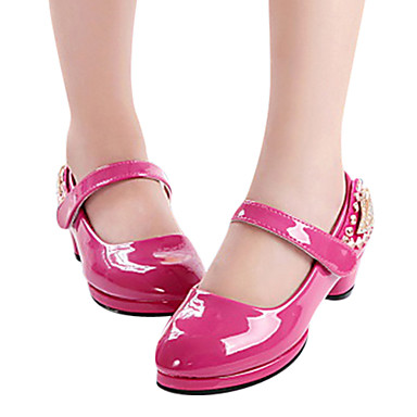 red flat heel shoes