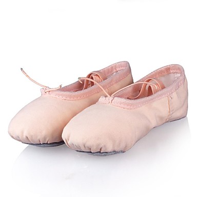 Dance Shoes Canvas Ballet Shoes Flat Flat Heel Non Customizable Pink ...