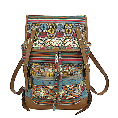 Women PU / Canvas Casual Backpack Multi-color 2653754 2018 – $90.00