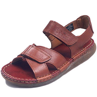 Men's Shoes Nappa Leather Spring / Summer Sandals Upstream Shoes Black / Coffee Men's Shoes Nappa Leather Spring / Summer Sandals Upstream Shoes Black / Coffee