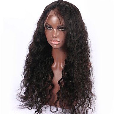 Top Quality Brazilian Virgin Human Hair Natural Color 8-26 Inch 130% Density Water Wave Full Lace Wig With Baby Hair Non Remy Hair Lace Wig