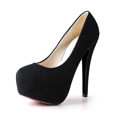 Women's Shoes Nubuck leather Spring / Fall Comfort / Novelty Heels Stiletto Heel Pointed Toe Black / Red / Wedding / Party & Evening Women's Shoes Nubuck leather Spring / Fall Comfort / Novelty Heels Stiletto Heel Pointed Toe Black / Red / Wedding / Party & Evening