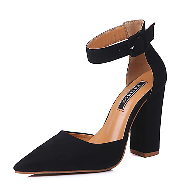 Women's Shoes Synthetic Microfiber PU Spring / Summer Comfort / D'Orsay & Two-Piece / Basic Pump Heels Chunky Heel Pointed Toe / Closed Toe Buckle / Hollow-out Pink / Wine / Light Brown / Dress Women's Shoes Synthetic Microfiber PU Spring / Summer Comfort / D'Orsay & Two-Piece / Basic Pump Heels Chunky Heel Pointed Toe / Closed Toe Buckle / Hollow-out Pink / Wine / Light Brown / Dress