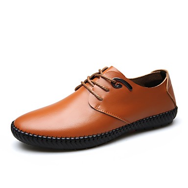 Men's Shoes Patent Leather Spring / Fall Comfort Oxfords Black / Camel Men's Shoes Patent Leather Spring / Fall Comfort Oxfords Black / Camel