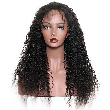 Unprocessed Human Hair Lace Front Wig Style Brazilian Hair Curly