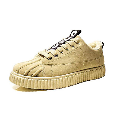 Men's Shoes Nubuck leather Spring / Fall Comfort Sneakers Black / Gray / Khaki Men's Shoes Nubuck leather Spring / Fall Comfort Sneakers Black / Gray / Khaki