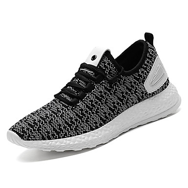 Women's Shoes Fabric Fall Comfort Athletic Shoes Running Shoes Flat Heel Round Toe White / Black / Black / White Women's Shoes Fabric Fall Comfort Athletic Shoes Running Shoes Flat Heel Round Toe White / Black / Black / White