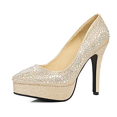 Women's Shoes Paillette Fall Comfort Heels Stiletto Heel Pointed Toe Sequin Gold / Silver / Red / Party & Evening Women's Shoes Paillette Fall Comfort Heels Stiletto Heel Pointed Toe Sequin Gold / Silver / Red / Party & Evening