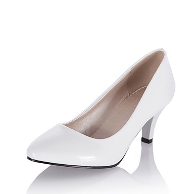 Women's Shoes Patent Leather Spring & Summer Basic Pump Heels Kitten Heel Pointed Toe Booties / Ankle Boots Beige / Navy Blue / Light Blue / Party & Evening Women's Shoes Patent Leather Spring & Summer Basic Pump Heels Kitten Heel Pointed Toe Booties / Ankle Boots Beige / Navy Blue / Light Blue / Party & Evening
