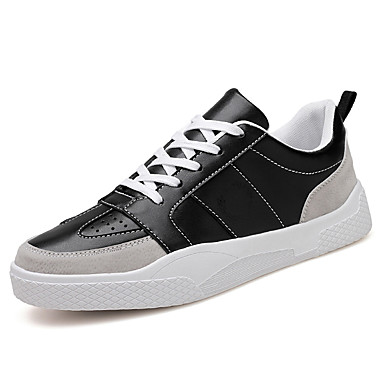 Men's Shoes PU(Polyurethane) Fall Comfort Sneakers White / Black / Red Men's Shoes PU(Polyurethane) Fall Comfort Sneakers White / Black / Red