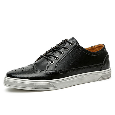Men's Shoes PU(Polyurethane) Summer Comfort Sneakers Dark Blue / Brown / Light Grey Men's Shoes PU(Polyurethane) Summer Comfort Sneakers Dark Blue / Brown / Light Grey