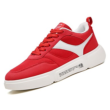 Men's Shoes PU(Polyurethane) Fall Comfort Sneakers Black / Gray / Red Men's Shoes PU(Polyurethane) Fall Comfort Sneakers Black / Gray / Red