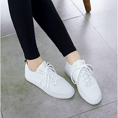 Women's Shoes Mesh Spring & Summer Comfort Sneakers Flat Heel Closed Toe White / Black / Pink Women's Shoes Mesh Spring & Summer Comfort Sneakers Flat Heel Closed Toe White / Black / Pink