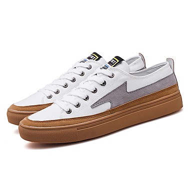 Men's Shoes Canvas Spring & Summer Comfort Sneakers Black / Gray / Khaki Men's Shoes Canvas Spring & Summer Comfort Sneakers Black / Gray / Khaki