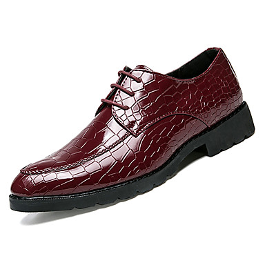 Men's Shoes Cowhide Summer Comfort Oxfords Black / Red Men's Shoes Cowhide Summer Comfort Oxfords Black / Red