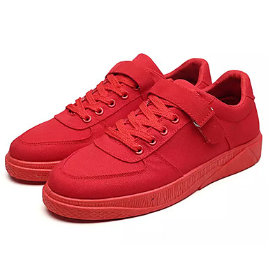 Men's Shoes Canvas Summer Light Soles Sneakers Black / Gray / Red Men's Shoes Canvas Summer Light Soles Sneakers Black / Gray / Red