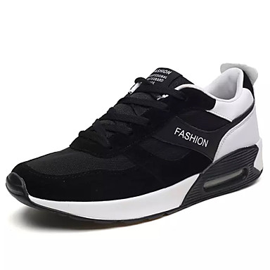 Men's Shoes PU(Polyurethane) / Elastic Fabric Summer Comfort Athletic Shoes Running Shoes Black / Black / White / Black / Red Men's Shoes PU(Polyurethane) / Elastic Fabric Summer Comfort Athletic Shoes Running Shoes Black / Black / White / Black / Red