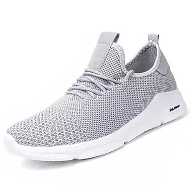 Men's Shoes Mesh / Elastic Fabric Fall Comfort Athletic Shoes Running Shoes White / Black / Gray Men's Shoes Mesh / Elastic Fabric Fall Comfort Athletic Shoes Running Shoes White / Black / Gray