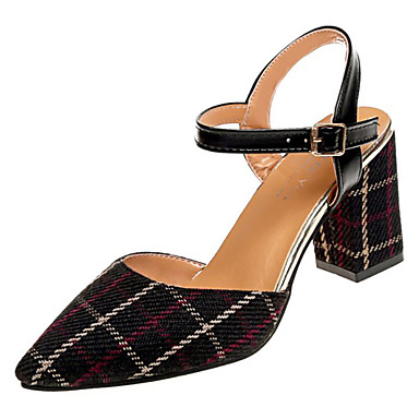 Women's Shoes Suede Summer Ankle Strap Clogs & Mules Chunky Heel Round Toe Black / Beige / Party & Evening Women's Shoes Suede Summer Ankle Strap Clogs & Mules Chunky Heel Round Toe Black / Beige / Party & Evening