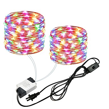 Lamps Lights For 2019 Lampslights Zdm 2x10m 66ft 2x100leds Waterproof Copper Wire Lights Fairy String