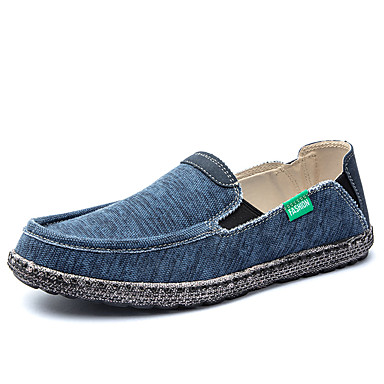 Men's Espadrilles Canvas Summer Casual Loafers & Slip-Ons Walking Shoes ...
