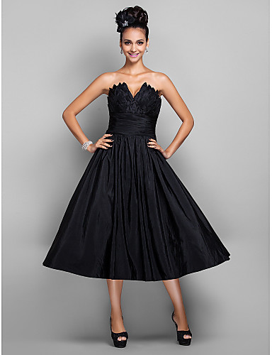 Tea Length Little Black Dress